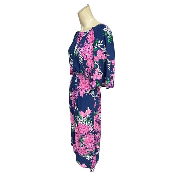 Lilly Pulitzer Ravyn Off Shoulder Midi Dress XS - Picture 5 of 8